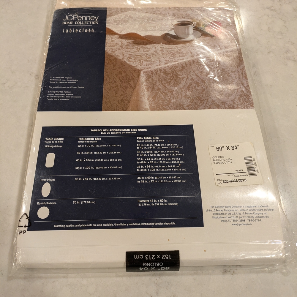 JCPenney Home Collection Tablecloth